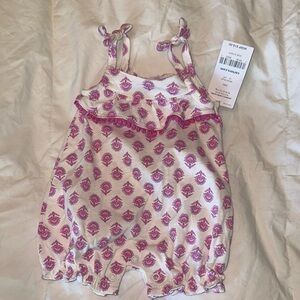 Carter's Purple and White Floral Bodysuit